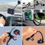 BUFFER® Akrobat Cama Sabitlenen Güçlü Vakumlu 360 Derece Dönen Tüm Modellere Uyan Oto Telefon Tutucu - Görsel 3