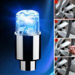 BUFFER® Araç ve Bisiklet İçin 2’li Mavi LED Hava Valfi Işık Kapakları–Gece Parlayan Lastik Lambası Sibop Kapağı - Görsel 4