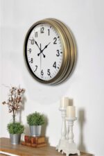 Eskitme Standart 40 Cm Metal Klasik Duvar Saati - Görsel 2