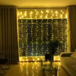 BUFFER® 8 Fonksiyonlu 200 Led 10 Saçak Şerit Led 2x2 Perde İp Led  (Gün Işığı) - Görsel 3
