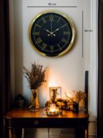 Luxury Gold 40 Cm Metal Duvar Saati - Görsel 5