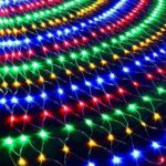 BUFFER® 1x2 Metre Dekoratif File Ağ Perde 192 LED 8 Animasyonlu Farklı Işık Modu RGB Fişli - Görsel 2