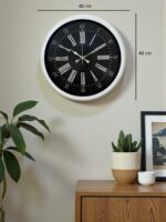 Elegance White 40 Cm Metal Duvar Saati - Görsel 5