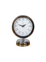 Sılver Classic Aura 25 x 20 Cm Metal Krom Masa Saati - Görsel 4