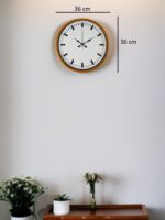 36 Cm Turuncu Sade Şık Duvar Saati - Görsel 5