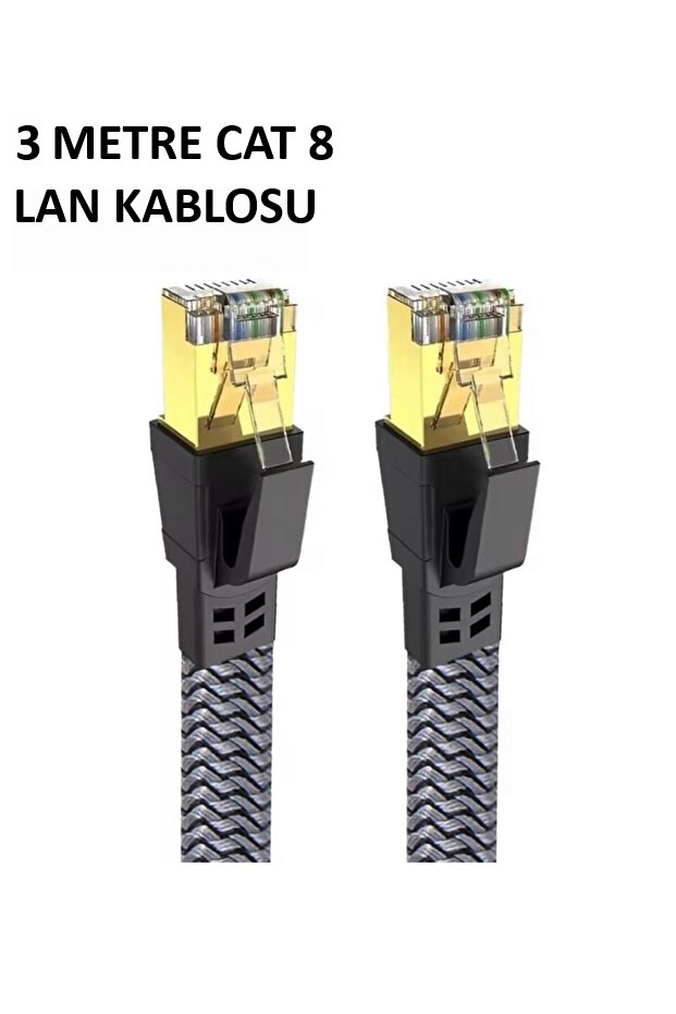 Cat 8 LAN Kablosu –Ethernet Kablosu Örgü Kaplama