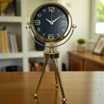 Vintage Prestige Üç Ayaklı Metal Masa Saati