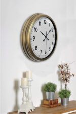 40 cm Eskitme Metal Standart Duvar Saati - Görsel 2