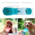 BUFFER® Taşınabilir Mama Hazneli Evcil Hayvan Suluğu Seyahat Kabı Kilitlenebilen Su Sızdırmaz 380ML - Görsel 4