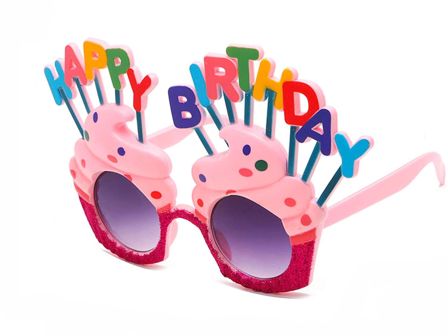 Mey İthalat® Happy Birthday Yazılı Pembe Fuşya Renk Pembe Pastalı Parti Gözlüğü 12x7 cm Mey İthalat® Happy Birthday Yazılı Pembe Fuşya Renk Pembe Pastalı Parti Gözlüğü 12x7 cm