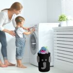 BUFFER® Sevimli Keçe Fil Desenli Çocuk Bebek Odası Kirli Çamaşır Sepeti Oyuncak Saklama Kutusu - Görsel 3