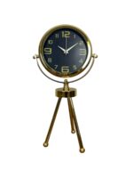 Vintage Prestige Üç Ayaklı Metal Masa Saati - Görsel 4