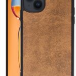 Mey İthalat®  iPhone 15 Kılıf Aras Deri Kapak - Taba