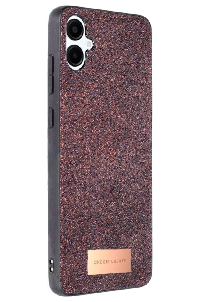 Mey İthalat®  Samsung Galaxy A06 Bright Simli Kapak - Derin Mor