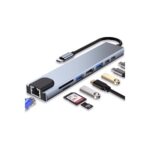 MacBook ve Laptop Uyumlu Çok Fonksiyonlu USB-C Dönüştürücü - Alüminyum Gövdeli Hub - Görsel 5