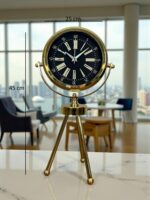 Imperial Gold Üç Ayaklı Metal Masa Saati - Görsel 5