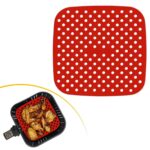 BUFFER® Renkli Isıya Dayanıklı Yıkanılabilir Silikon Fırın Ve Airfryer Kare Pişirme Matı 21