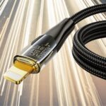 BUFFER® Led Işık Uçlu Sağlam İp Kablolu USB to Lightning Hızlı Şarj Kablosu - Görsel 4