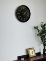 36 Cm Siyah Dekoratif Duvar Saati - Görsel 2