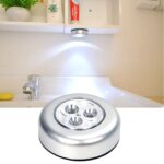 BUFFER® Kablosuz Spot Pilli Dokunmatik Led Lamba 3 Ledli Dolap Lambası - Görsel 2