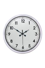 Beyaz Dekoratif Stil 52 Cm Metal Duvar Saati - Görsel 5