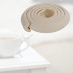 BUFFER® 2 Metre Sarmal Krem Masa Kenar Koruyucu Şerit Masa Köşe Aparatı Bebek Çocuk Cam Ahşap Masa - Görsel 2