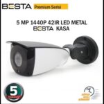 Premium 5 MP 1440P 42 Led Metal Kasa AHD Güvenlik Kamerası KD-2209