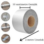 BUFFER® 2 Mt Yüksek Sıcaklık Dayanan Su Geçirmez Çatı  Duvar Çatlak Onarıcı Yapışkan Bant Folyo 2 Mt 10 C - Görsel 5