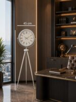 Ivory Beyaz Tripod Ayaklı Saat - Görsel 4
