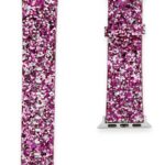 Mey İthalat®   Watch 38mm Starry Taşlı Kordon - Derin Mor