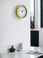36 Cm Sarı Dekoratif Duvar Saati - Görsel 2