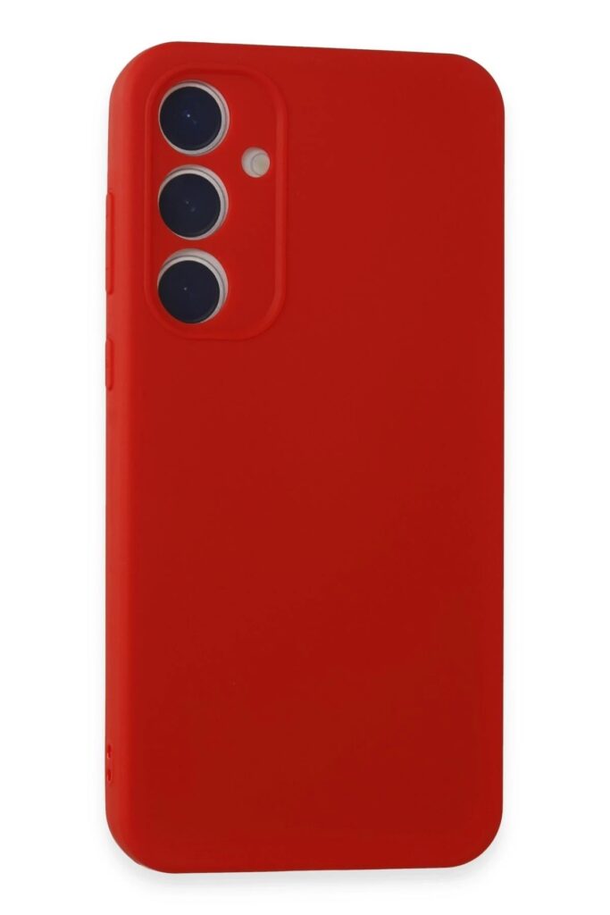 Mey İthalat®  Samsung Galaxy A15 4G Kılıf First Silikon - Kırmızı