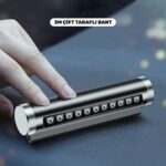 BUFFER® Alüminyum Kasa Siyah Renk Çevirmeli Araç Içi Telefon Numaratörü Park Oto Numaratörü - Görsel 5