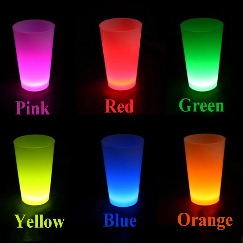Mey İthalat® Neon Parti Glow Bardak 1.5 oz Karışık Renk 1 Adet Tekli