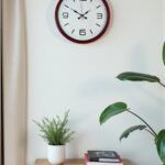 36 Cm Kırmızı Modern Dekoratif Duvar Saati