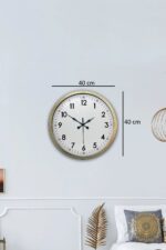 40 cm Eskitme Metal Standart Duvar Saati - Görsel 5