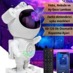 Astronot Bluetooth Hoparlör Bulutsusu Galax yAy Tavan Gökyüzü Projektör Zamanlayıcı Gece Lambası