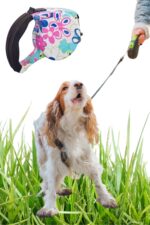 BUFFER® 5 Metre Desenli Makaralı El Frenli Otomatik Köpek Gezdirme Tasması - Görsel 7