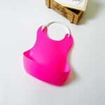 BUFFER® Çocuk Bebek Mama Önlüğü Dökülme Engelleyici Bükülebilir Pembe - Görsel 6
