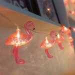 BUFFER® 10lu Pilli Led Flamingo Dekoratif Işık Zinciri Aydınlatma 1,5 Mt - Görsel 7