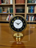Mermer Işıltısı Gold 25 x 20 Cm Metal Masa Saati - Görsel 5