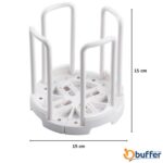BUFFER® Tabak Bardak Kase Standı Bulaşık Kurutma Tutucu Mutfak Düzenleyici Organizatör - Görsel 7