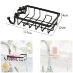 BUFFER® Paslanmaz Çelik Mutfak Banyo Musluğuna Sabitlenebilir Sabunluk - Görsel 3