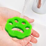 BUFFER® 2 Adet Evcil Hayvanlar ve Çamaşır Makinesi İçin Pati Şekilli Renkli Tüy Temizleme Aparatı - Görsel 4