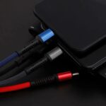 BUFFER® Işıklı Anahtarlık Model 3 in 1 USB Çıkışlı MİKRO,TYPE-C ve İphone Uyumlu Şarj Kablosu - Görsel 3