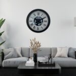Black Atlas Series 60 Cm Çarklı Duvar Saati
