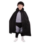 Mey İthalat® Siyah Renk Yakalı Çocuk Pelerin 90 cm