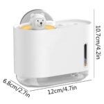 BUFFER® Uzay Ayısı 300 ML USB Hava Nemlendirici – LED Işıklı Masaüstü Buhar Makinesi, Yatak Odası & Çocuk Odası İçin Ortam Nemlendirici - Görsel 4