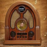 BUFFER® Orta Boy Kubbe Model Retro Ahşap Tasarım Bluetooth Hoparlörlü Radyo – FM/AM Destekli, Şarjlı ve Taşınabilir Radyo NS-7061 - Görsel 3