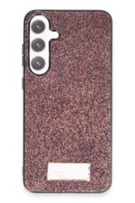 Mey İthalat®  Samsung Galaxy A55 5G Bright Simli Kapak - Derin Mor